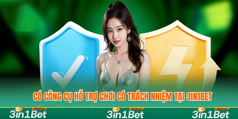 Có công cụ hỗ trợ chơi có trách nhiệm tại 3IN1BET