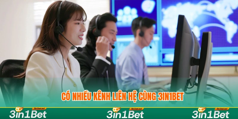 Có nhiều kênh liên hệ cùng 3IN1BET
