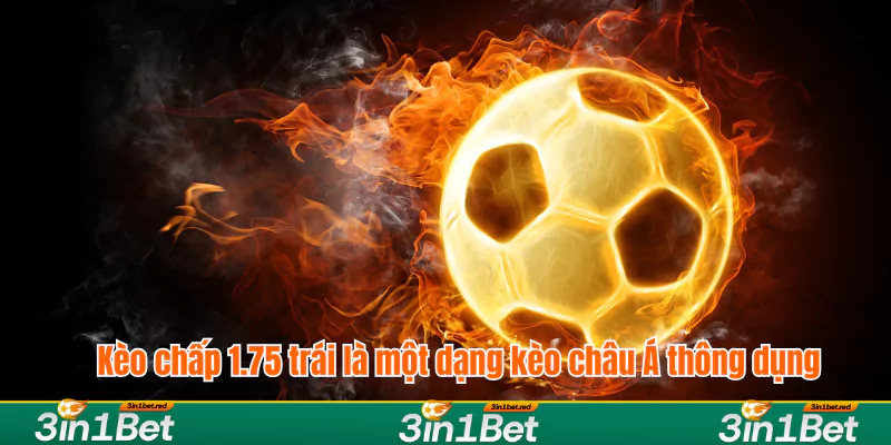 Kèo chấp 1.75 trái là một dạng kèo châu Á thông dụng