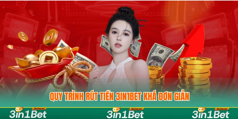 Quy trình rút tiền 3IN1BET khá đơn giản